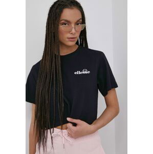 Bavlněné tričko Ellesse černá barva, SGM14626-WHITE