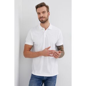 Bavlněné polo tričko Pepe Jeans Vincent bílá barva, hladké