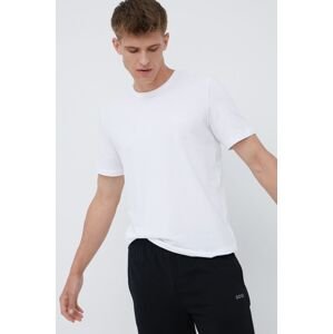 Pyžamové tričko BOSS bílá barva, s aplikací