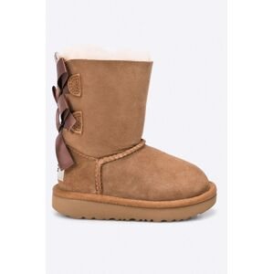 Zimní boty UGG bailey bow ii hnědá barva