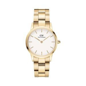 Hodinky Daniel Wellington Iconic Link White zlatá barva