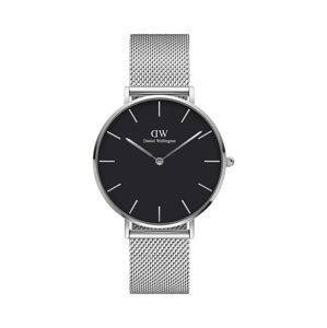 Hodinky Daniel Wellington Petite 36 Sterling stříbrná barva