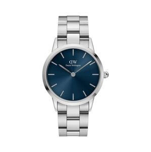 Hodinky Daniel Wellington Iconic Link Arctic 36 stříbrná barva