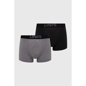 Boxerky Levi's pánské, černá barva, 37149.0625-greyblack