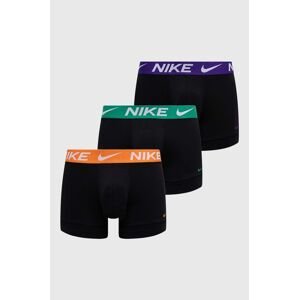 Boxerky Nike 3-pack pánské, fialová barva