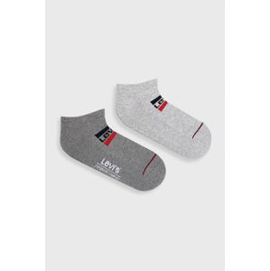 Ponožky Levi's pánské, šedá barva, 37157.0767-greycombo