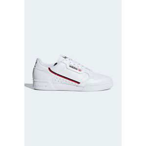 Kožené sneakers boty adidas Originals Continental 80 bílá barva, G27706-white