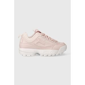 Sneakers boty Fila Disruptor růžová barva