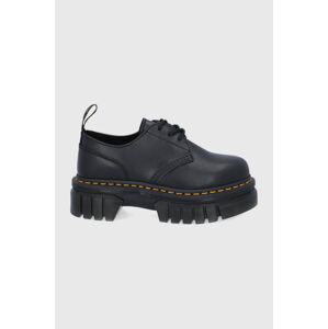 Polobotky Dr. Martens Audrick 3-Eye dámské, černá barva, na plochém podpatku, DM27147001