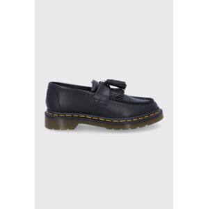 Kožené mokasíny Dr. Martens Adrian Yellow Stitch černá barva, 22209001