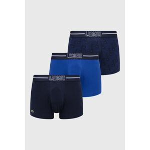 Boxerky Lacoste 3-pack pánské, tmavomodrá barva