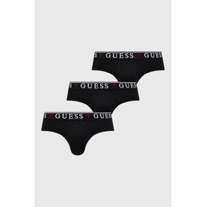 Spodní prádlo Guess BRIAN 3-pack pánské, černá barva, U97G00 KCD31