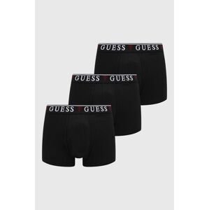 Boxerky Guess BRIAN 3-pack pánské, černá barva, U97G01 KCD31