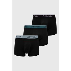 Boxerky Calvin Klein Underwear 3-pack pánské, černá barva