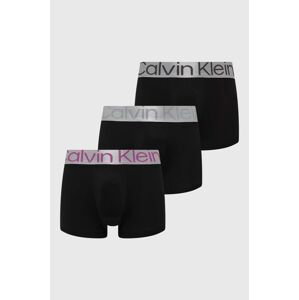 Boxerky Calvin Klein Underwear 3-pack pánské, černá barva, 000NB3074A