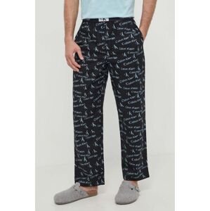 Bavlněné pyžamové kalhoty Calvin Klein Underwear černá barva