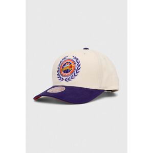 Bavlněná baseballová čepice Mitchell&Ness Phoenix Suns bílá barva, s aplikací