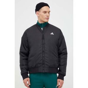 Bomber bunda adidas černá barva, přechodná, IK0526