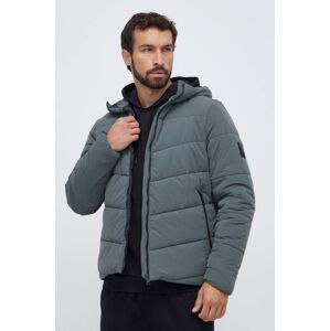 Bunda Jack Wolfskin pánská, šedá barva, zimní