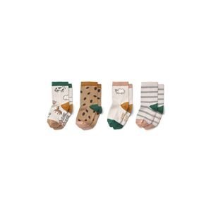 Dětské ponožky Liewood 4-pack béžová barva