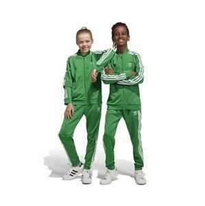 Dětské tepláky adidas Originals zelená barva, s aplikací