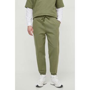 Kalhoty Polo Ralph Lauren pánské, zelená barva, s potiskem