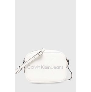 Kabelka Calvin Klein Jeans bílá barva