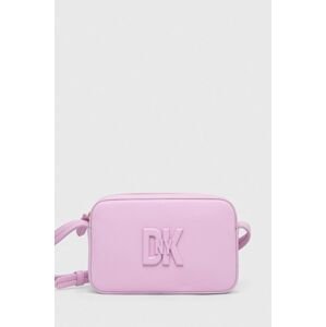 Kožená kabelka Dkny růžová barva, R33EKY31