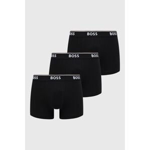 Boxerky BOSS 3 - Pack pánské, černá barva