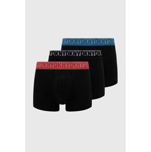 Boxerky Dkny 3-pack pánské, černá barva