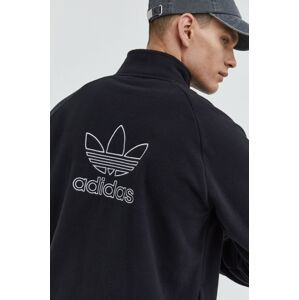 Mikina adidas Originals pánská, černá barva, s aplikací, HK7295-BLACK