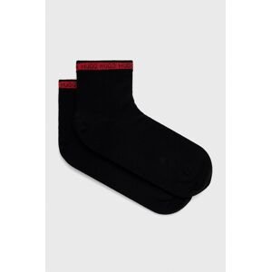 Ponožky HUGO ( 2-pak) pánské, černá barva