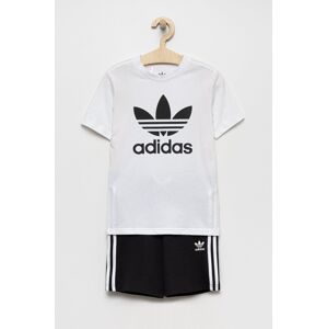 Dětská souprava adidas Originals bílá barva