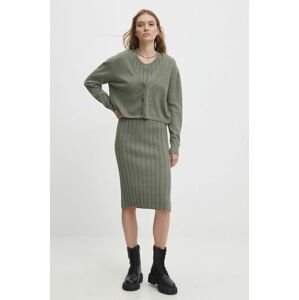 Šaty a svetr Answear Lab zelená barva