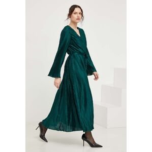 Šaty Answear Lab zelená barva, maxi