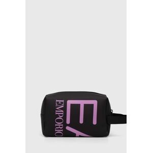Kosmetická taška EA7 Emporio Armani černá barva