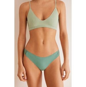 Kalhotky brazilky women'secret FIRST ROUND zelená barva, 877576