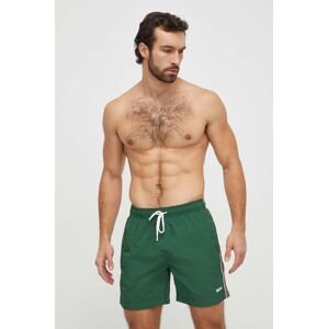 Plavkové šortky BOSS zelená barva