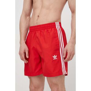 Plavkové šortky adidas Originals červená barva, IT8654
