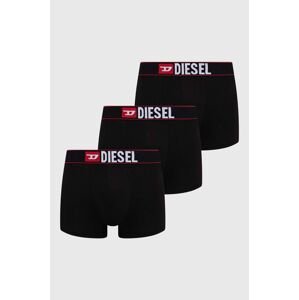 Boxerky Diesel 3-pack pánské, černá barva