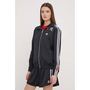 Mikina adidas Originals dámská, černá barva, s aplikací, IT5376