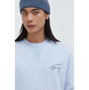 Bavlněná mikina Tommy Jeans pánská, s aplikací