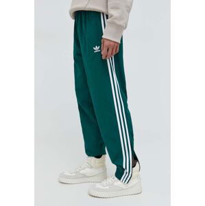 Tepláky adidas Originals Adicolor Woven Firebird Track Top zelená barva, s aplikací, IT2497