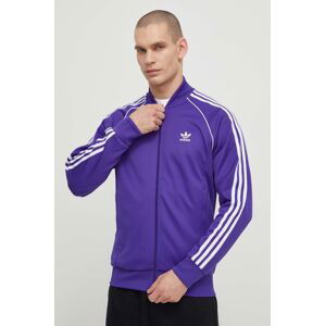 Mikina adidas Originals pánská, fialová barva, s aplikací, IR9885