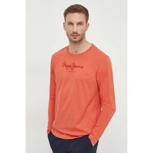 Bavlněné tričko Pepe Jeans Eggo oranžová barva, s potiskem