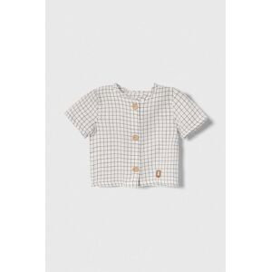 Dětská bavlněná košilka Jamiks bílá barva