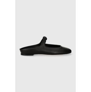 Kožené pantofle AGL CHER dámské, černá barva, D834032PCSOFTY0000