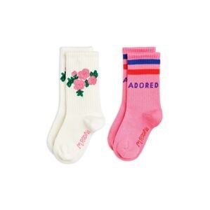 Dětské ponožky Mini Rodini 2-pack růžová barva