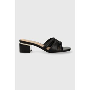Pantofle Aldo NAJLA dámské, černá barva, na podpatku, 13542856