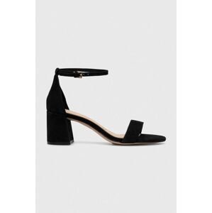 Semišové sandály Aldo PRISTINE černá barva, 13708002